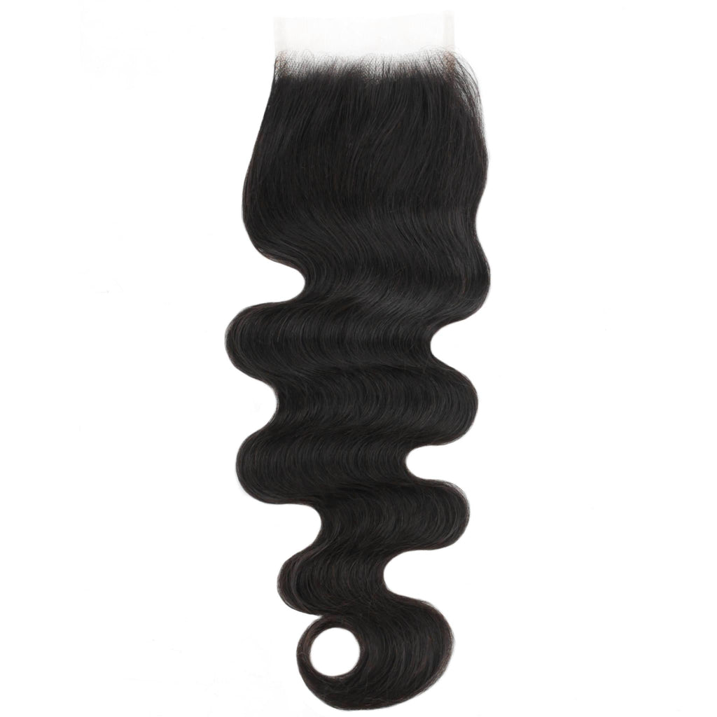 Brazilian Body Wave 4x4 Transparent Lace Human Hair Closure