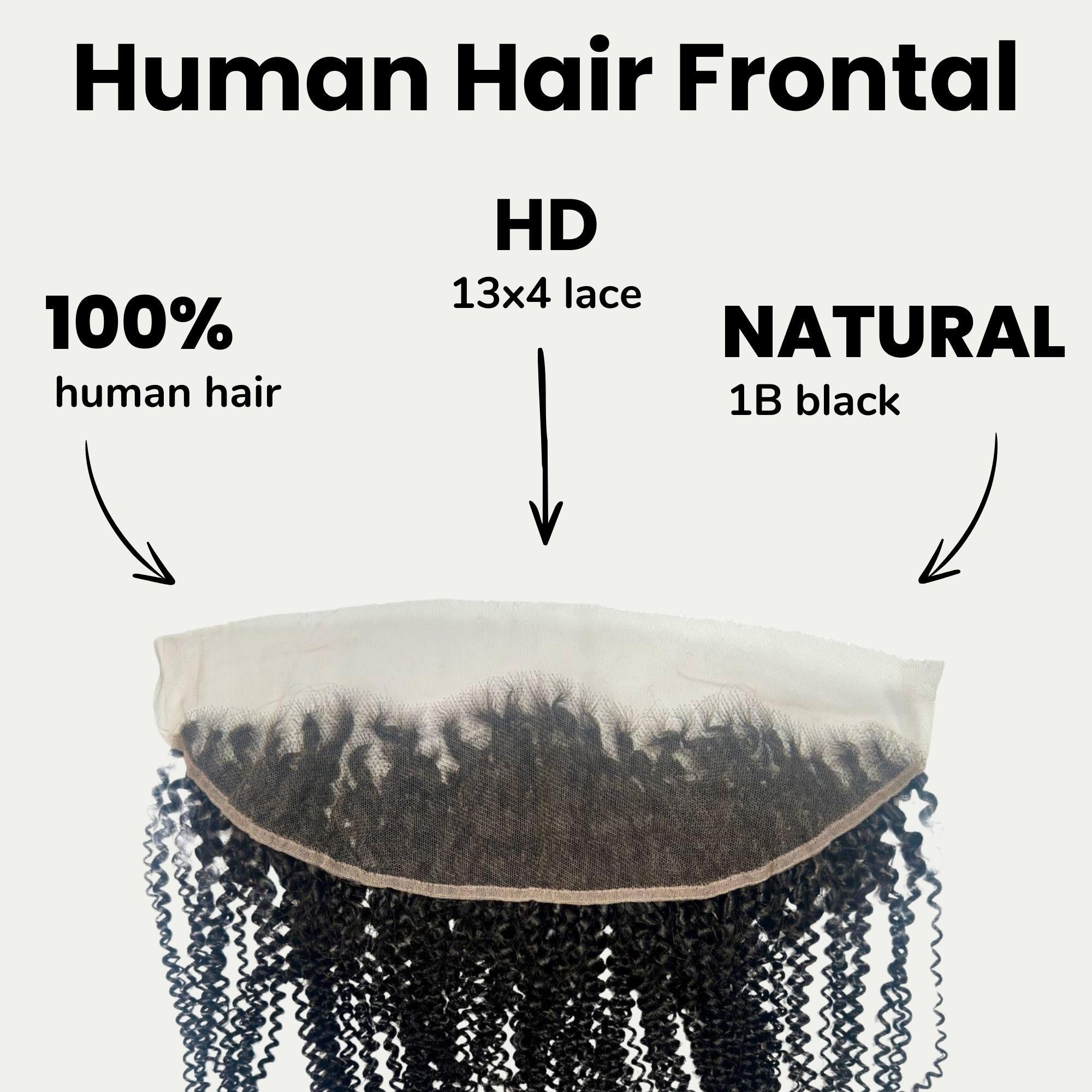 Afro Kinky 13x4 HD Lace Human Hair Frontal