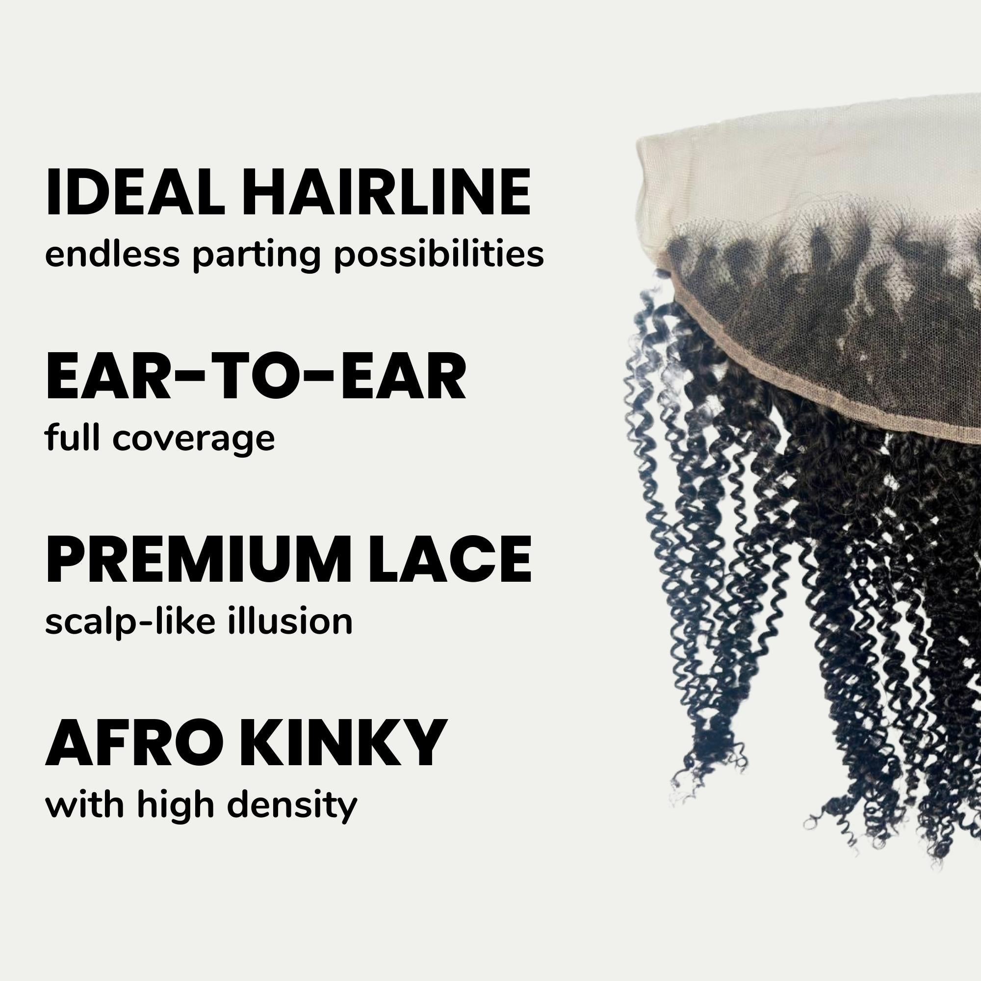 Afro Kinky 13x4 HD Lace Human Hair Frontal