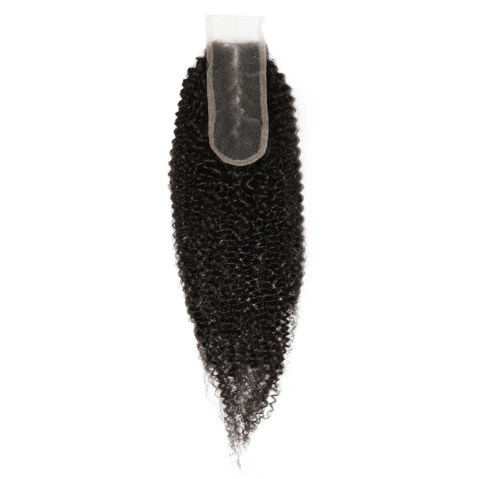 Afro Kinky 2x6 Transparent Lace Human Hair Closure