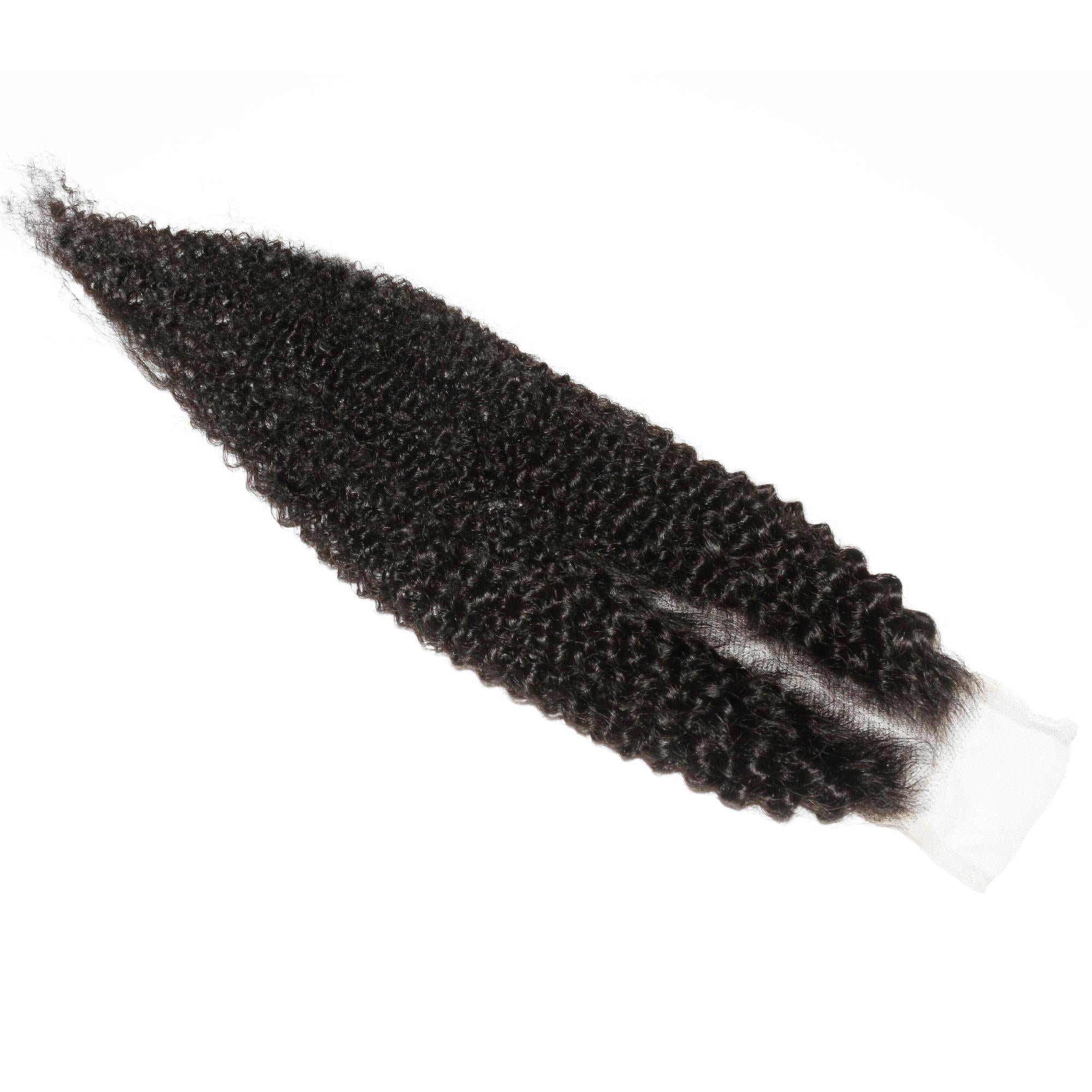 Afro Kinky 2x6 Transparent Lace Human Hair Closure