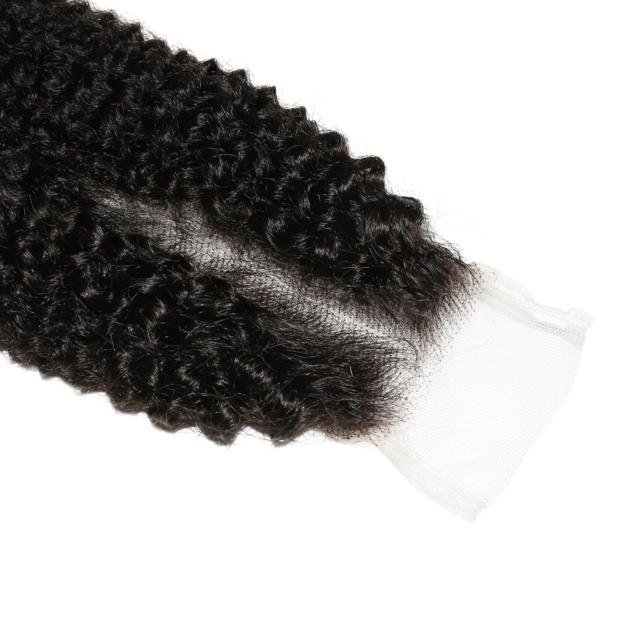 Afro Kinky 2x6 Transparent Lace Human Hair Closure
