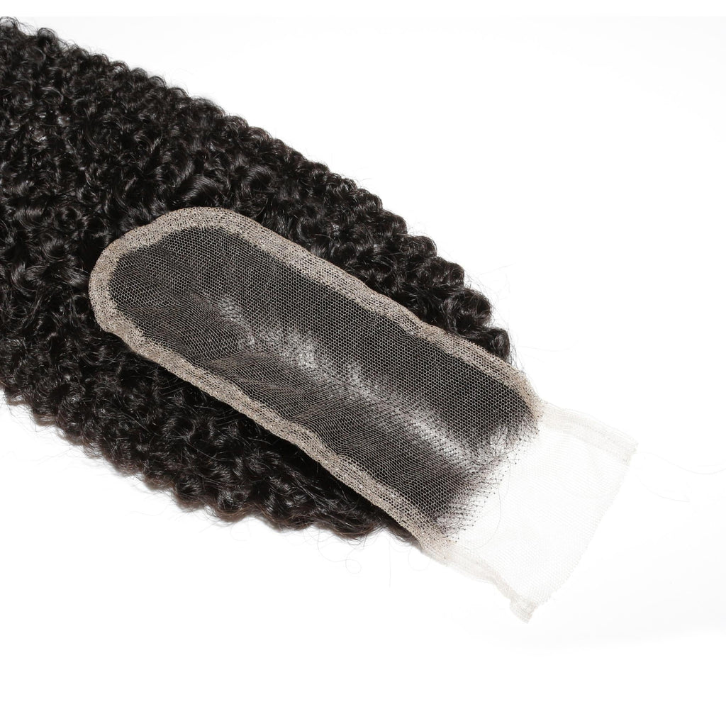 Afro Kinky 2x6 Transparent Lace Human Hair Closure