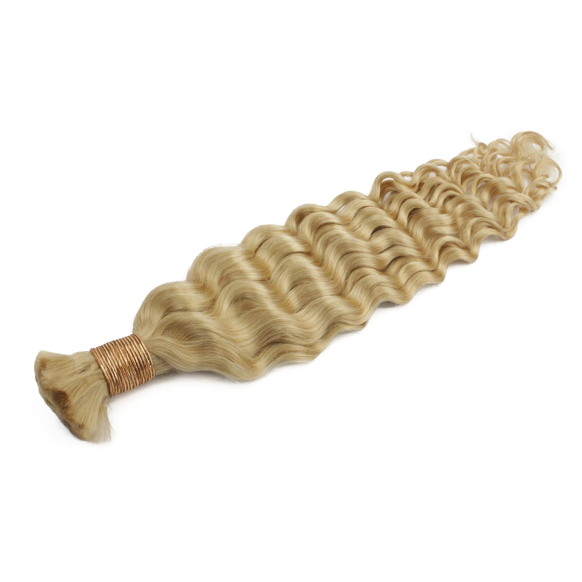 Blonde Deep Wave Bulk 100% Human Braiding Hair