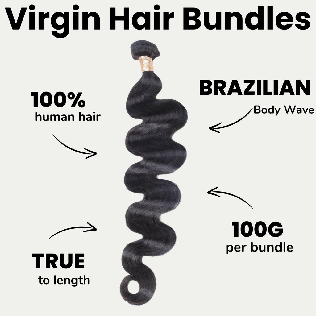 Brazilian Body Wave 100% Human Hair Bundles