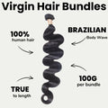 Brazilian Body Wave 100% Human Hair Bundles