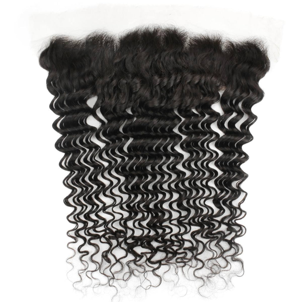 Deep Wave 13x4 HD Lace Human Hair Frontal