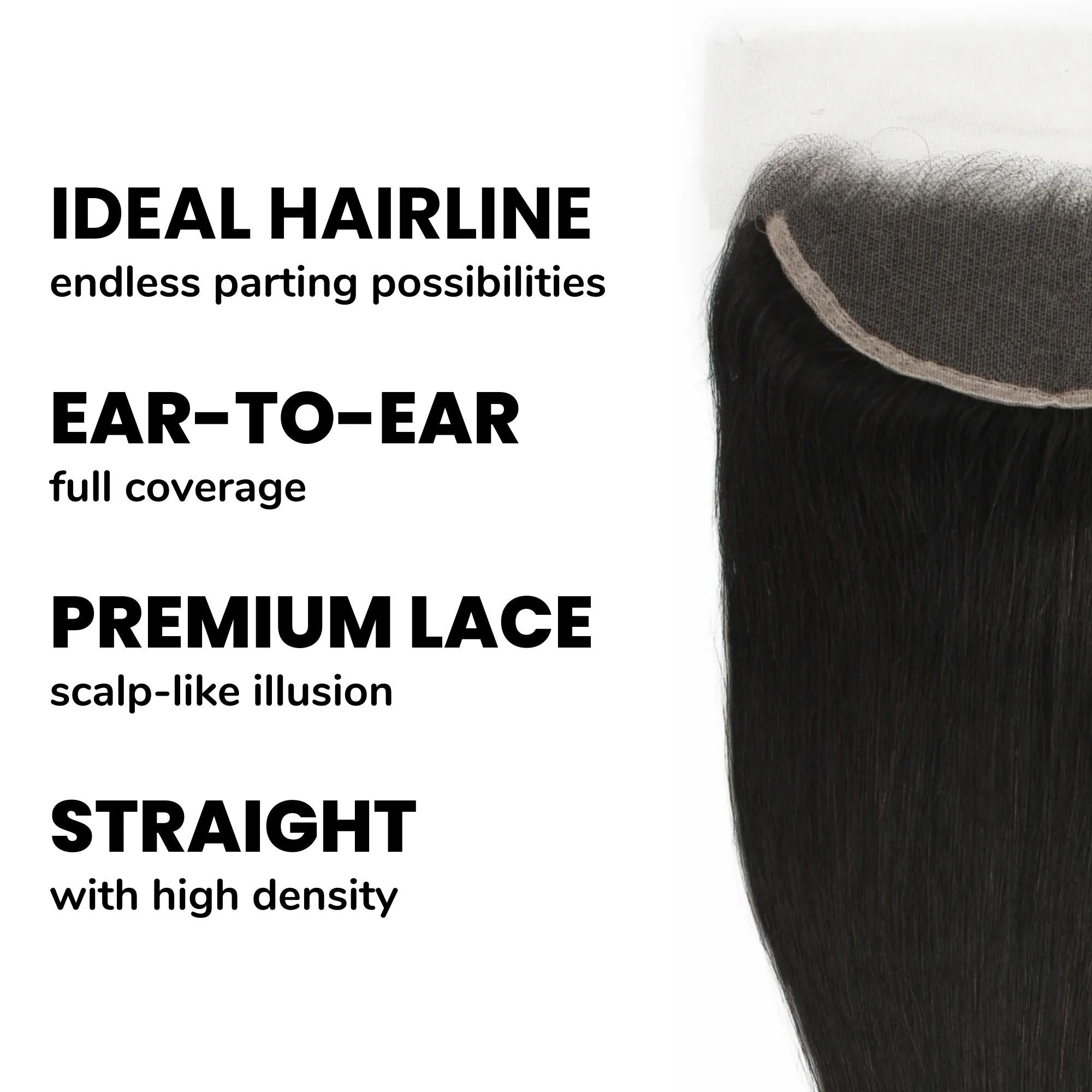 Brazilian Straight 13x4 HD Lace Human Hair Frontal