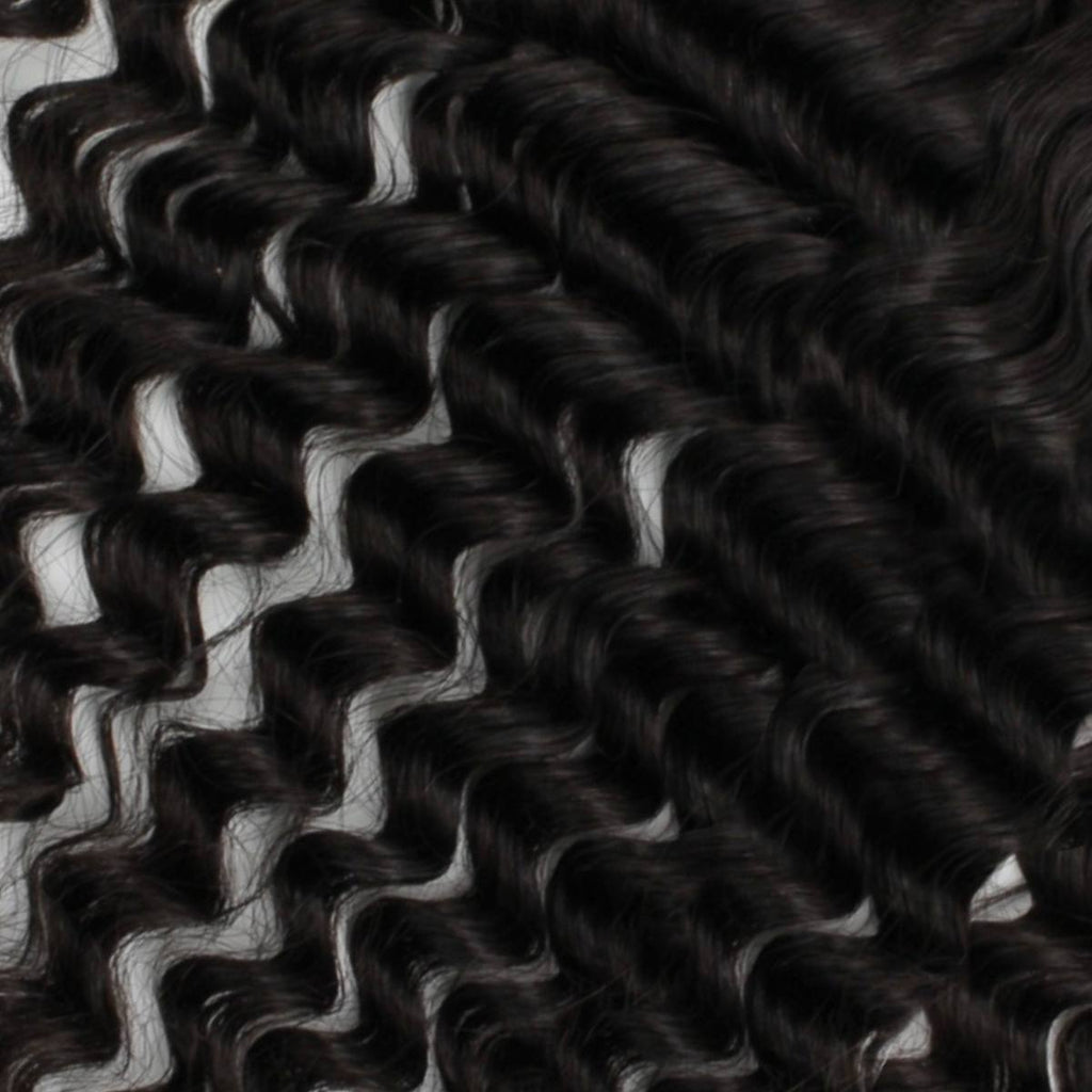 Deep Wave 13x4 Transparent Lace Human Hair Frontal