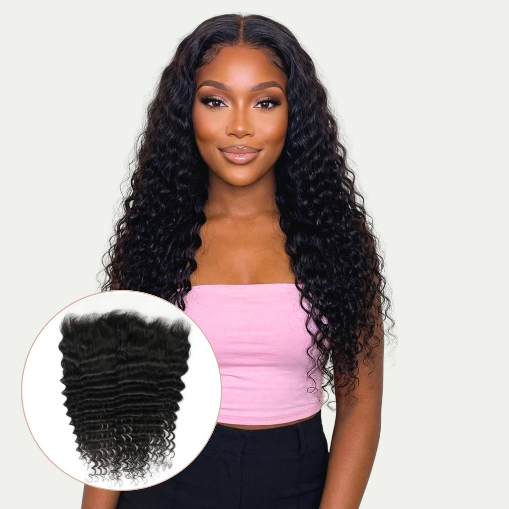 Deep Wave 13x6 HD Lace Human Hair Frontal
