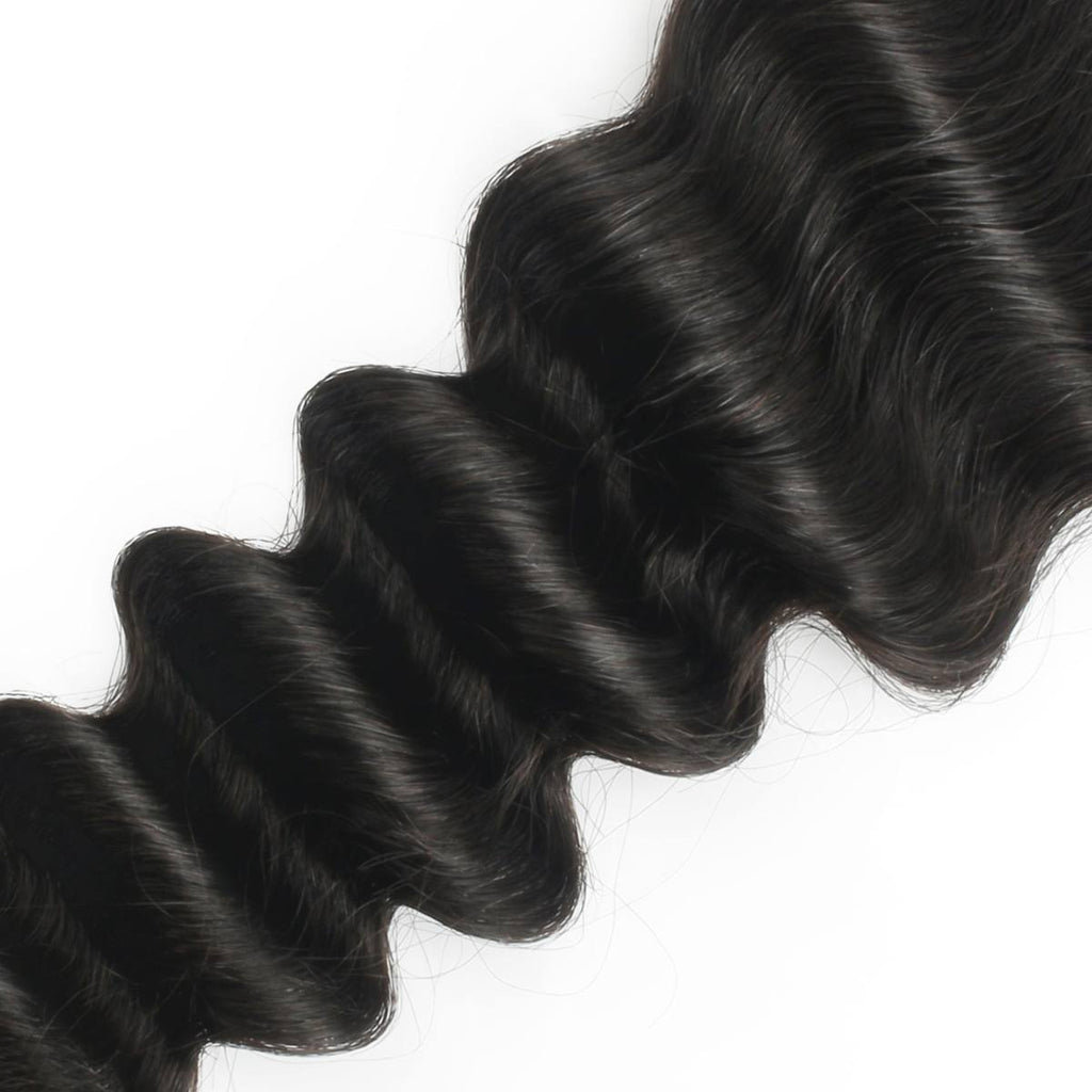 Deep Wave 2x6 Transparent Lace Human Hair Closure