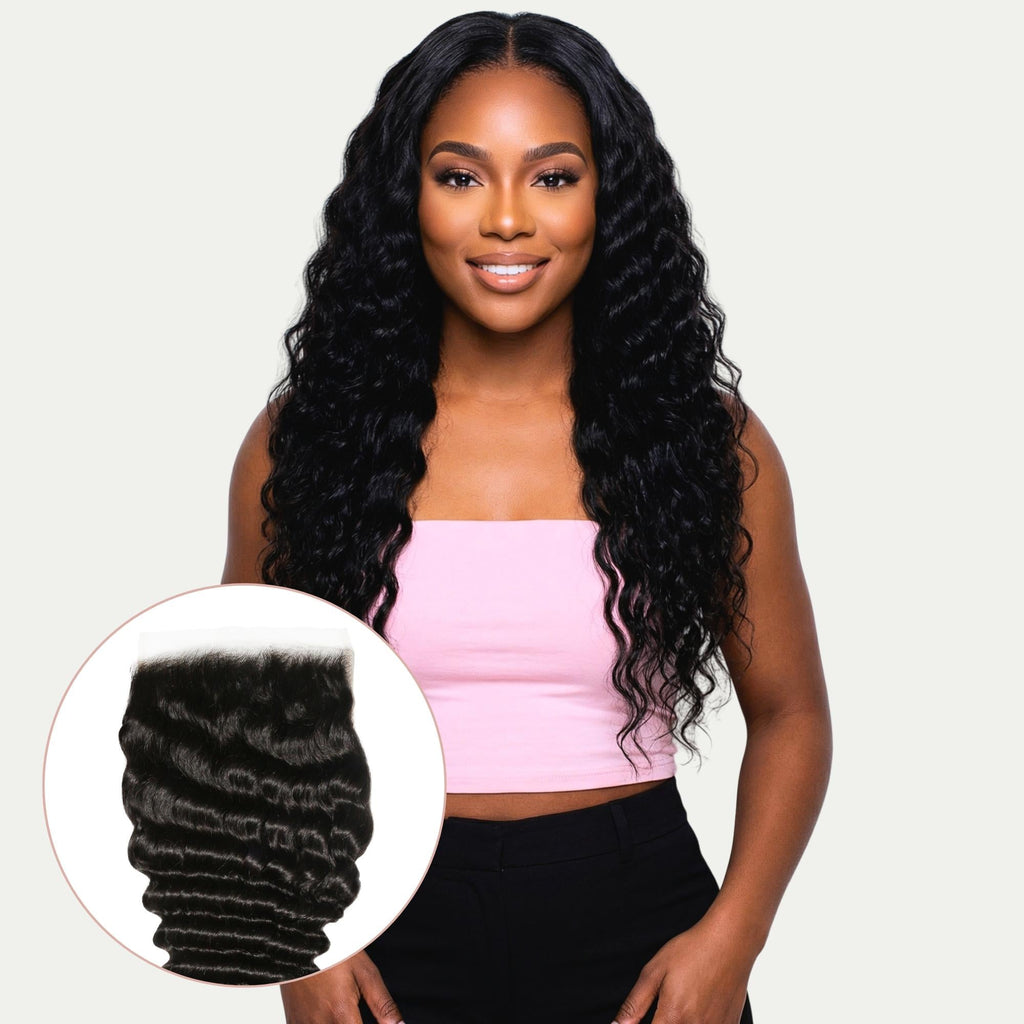 Deep Wave 7x7 HD Lace Human Hair Closure