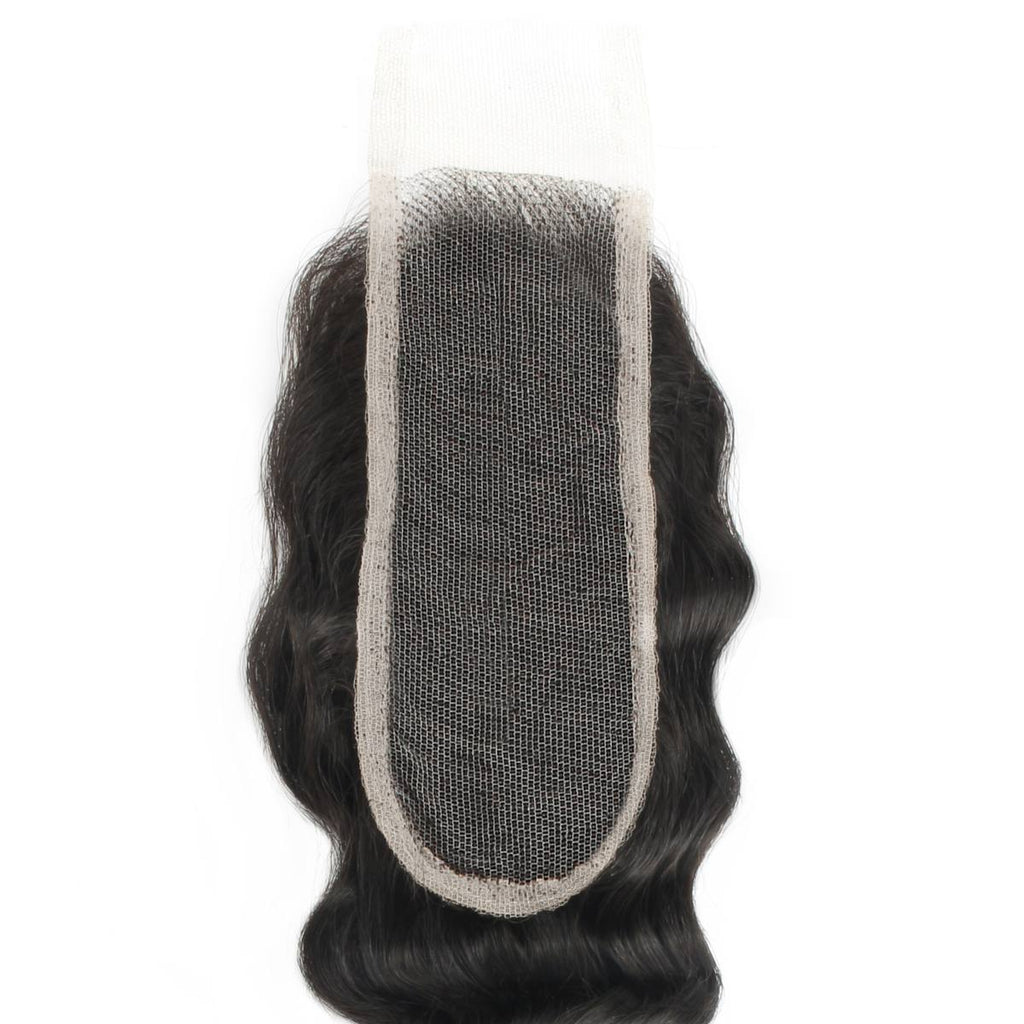 Deep Wave 2x6 Transparent Lace Human Hair Closure
