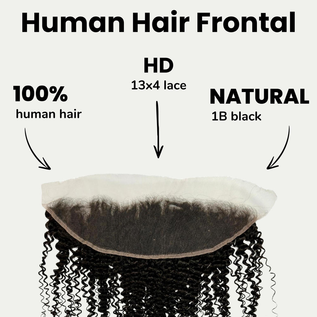Jerry Curl 13x4 HD Lace Human Hair Frontal