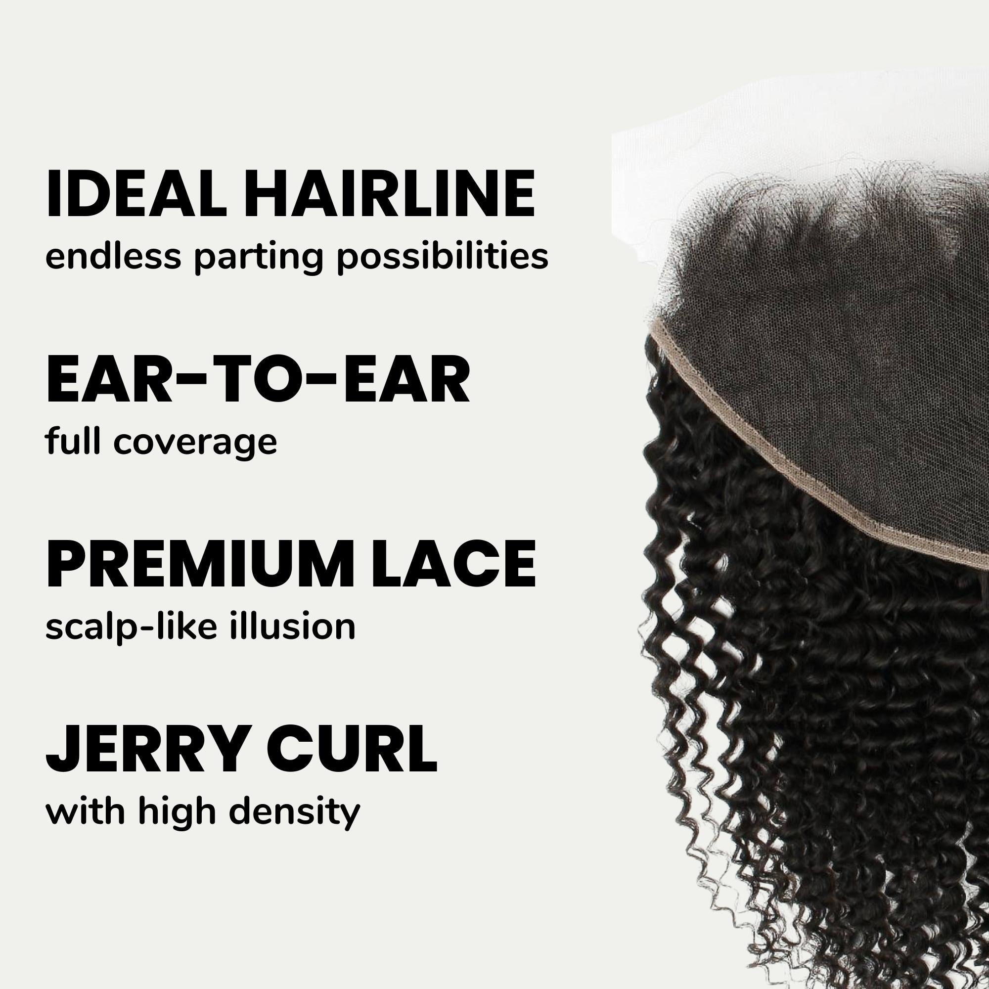 Jerry Curl 13x6 HD Lace Human Hair Frontal