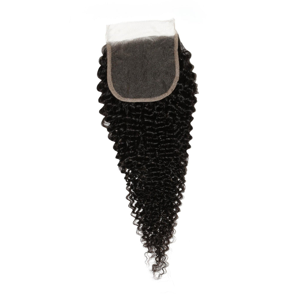 Jerry Curl 4x4 Transparent Lace Human Hair Closure
