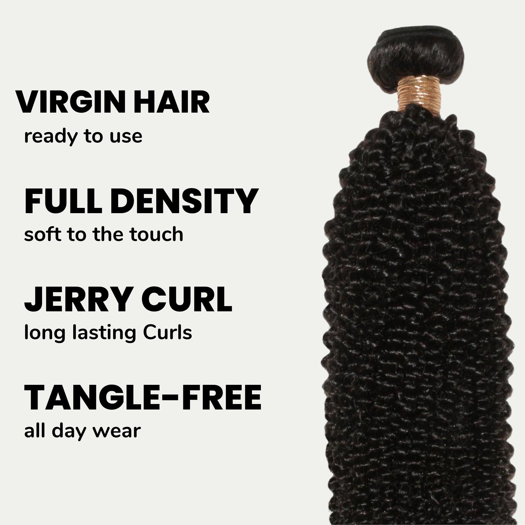 Jerry Curl 100% Human Hair Bundles