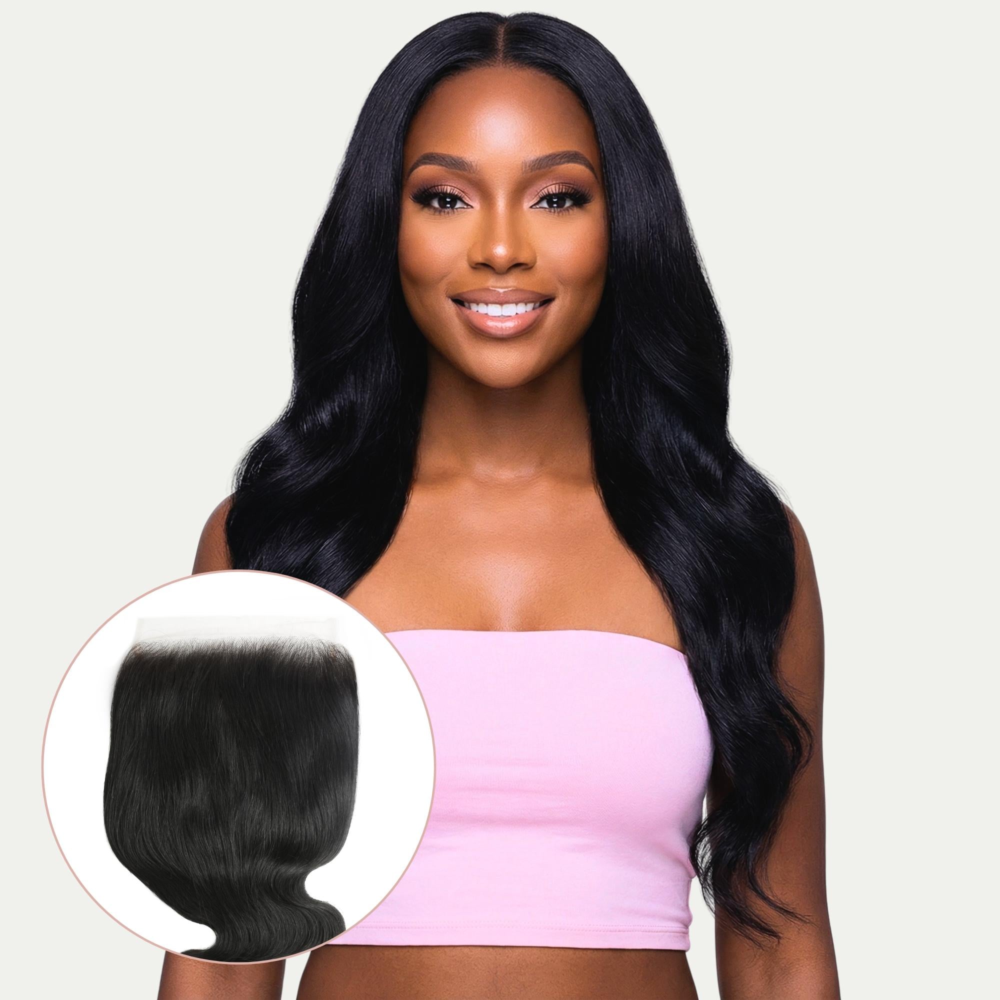 Jet Black Body Wave 7x7 HD Lace Human Hair Closure