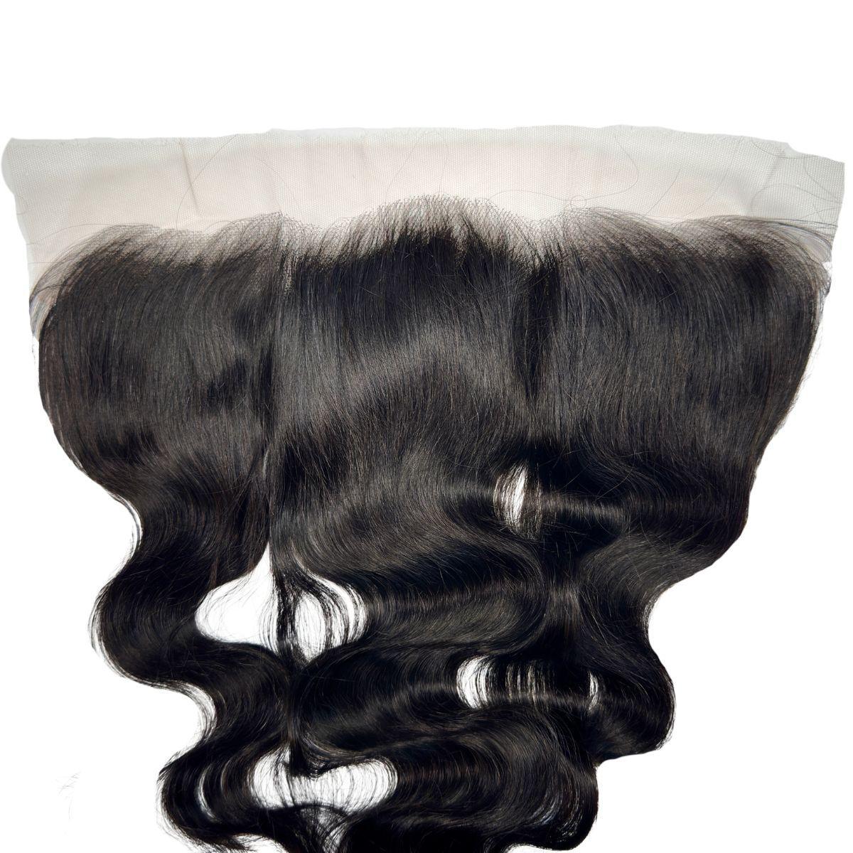 Jet Black Body Wave 13x4 HD Lace Human Hair Frontal