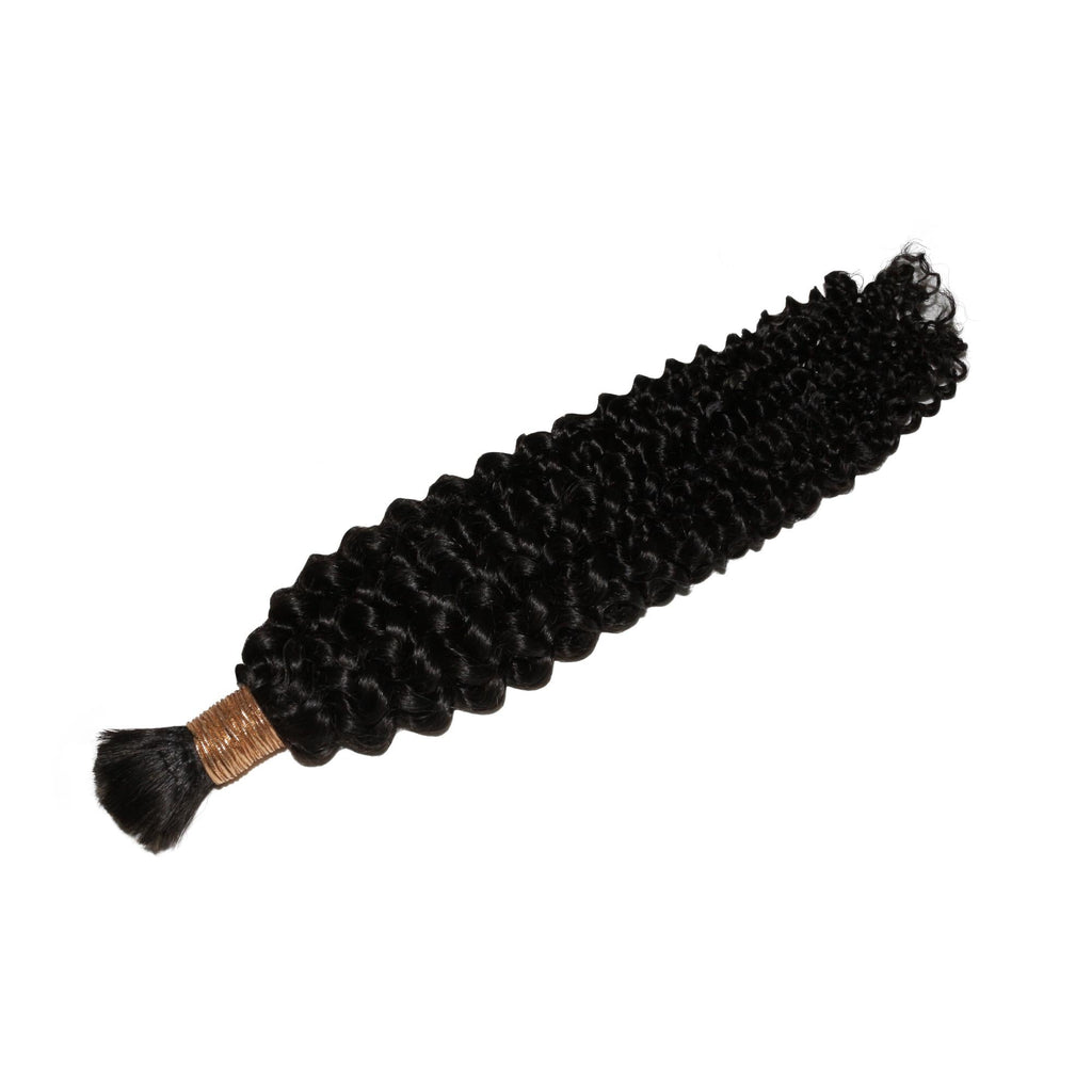 Kinky Curly Bulk 100% Human Braiding Hair