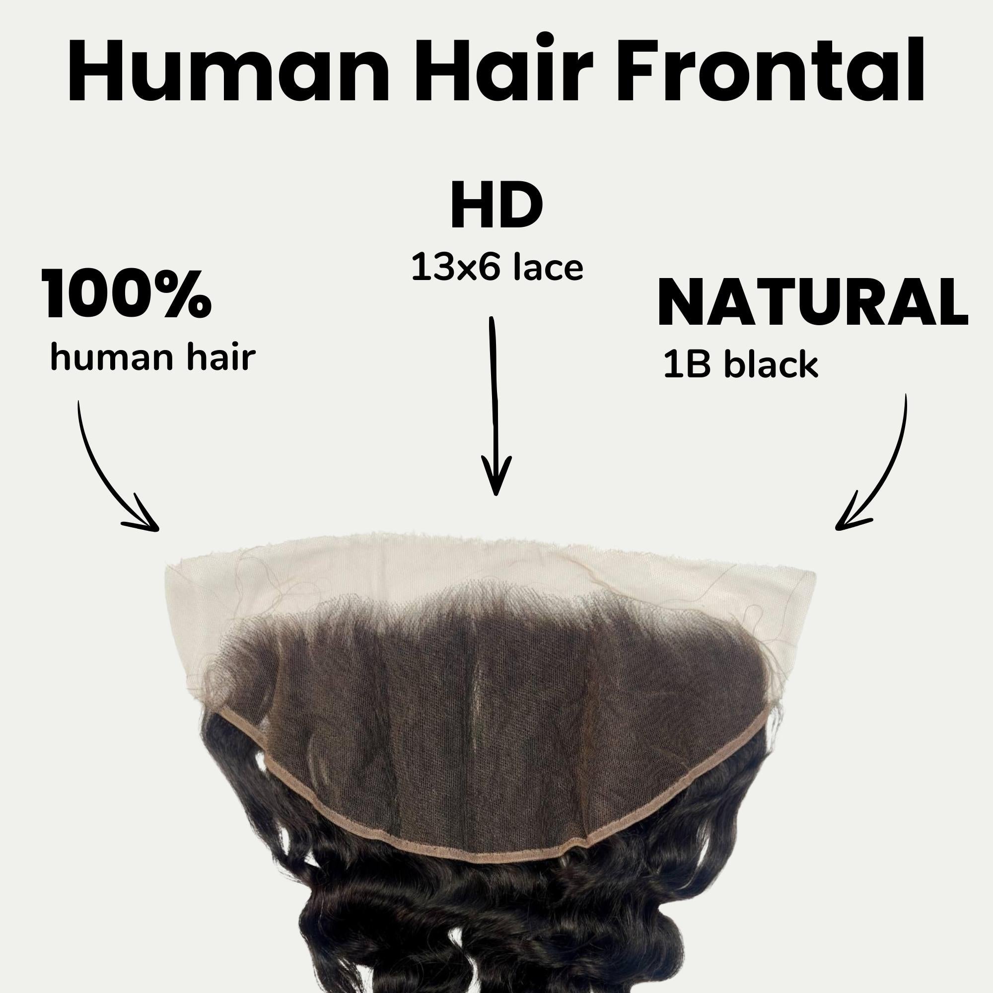 Loose Wave 13x6 HD Lace Human Hair Frontal