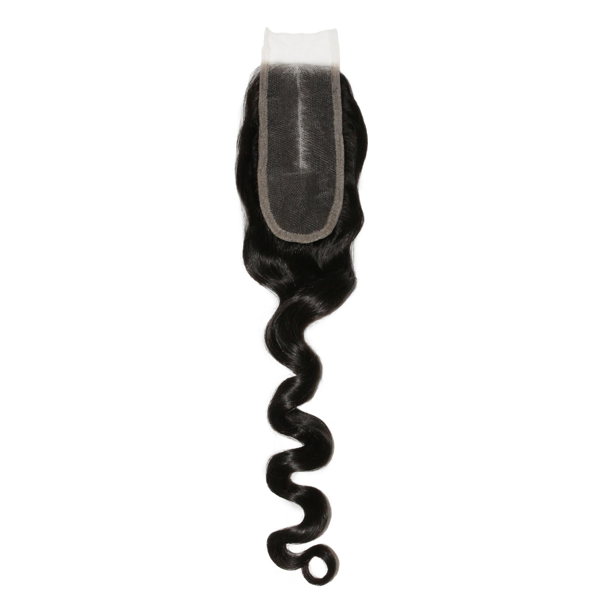 Loose Wave 2x6 Transparent Lace Human Hair Closure