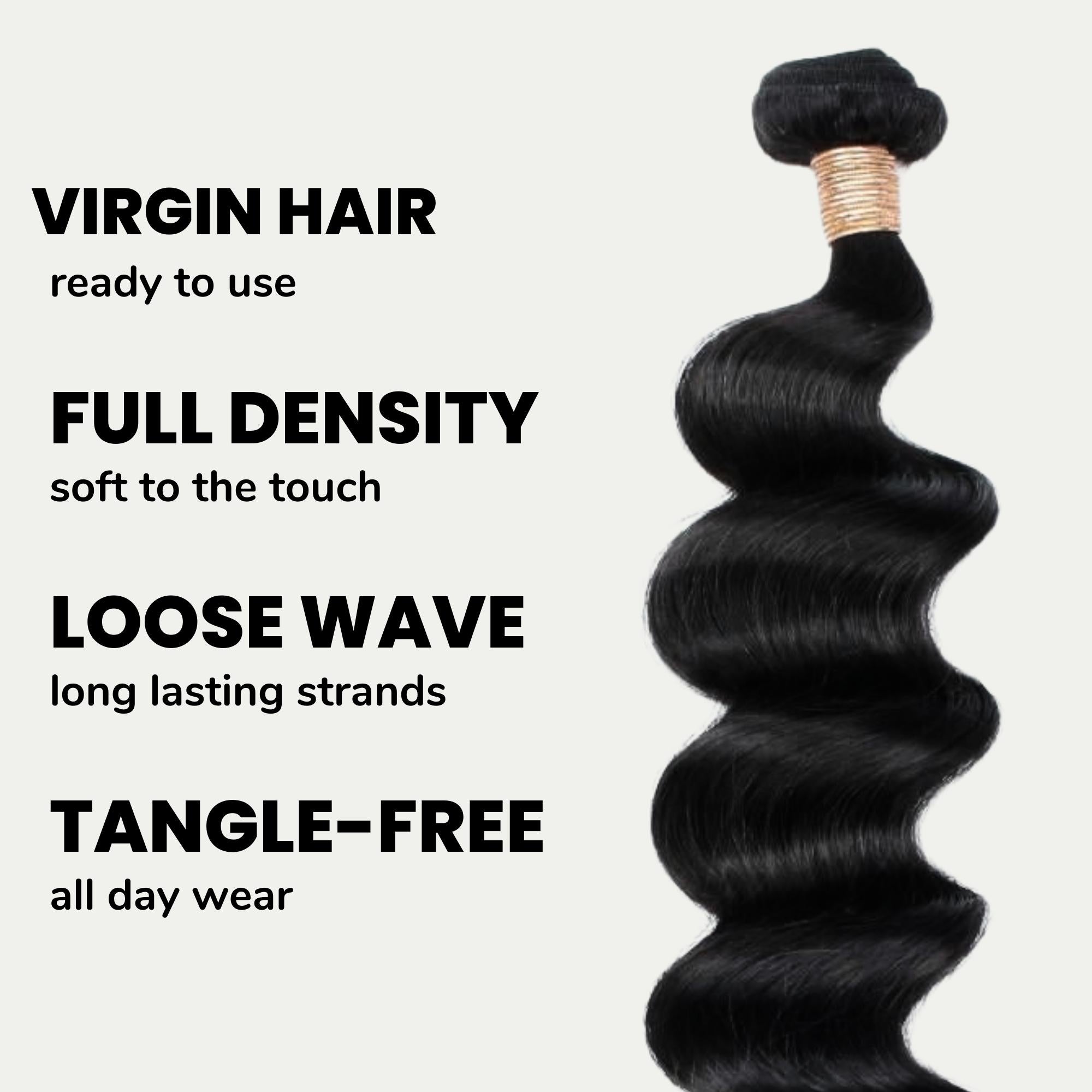 Loose Wave 100% Human Hair Bundles