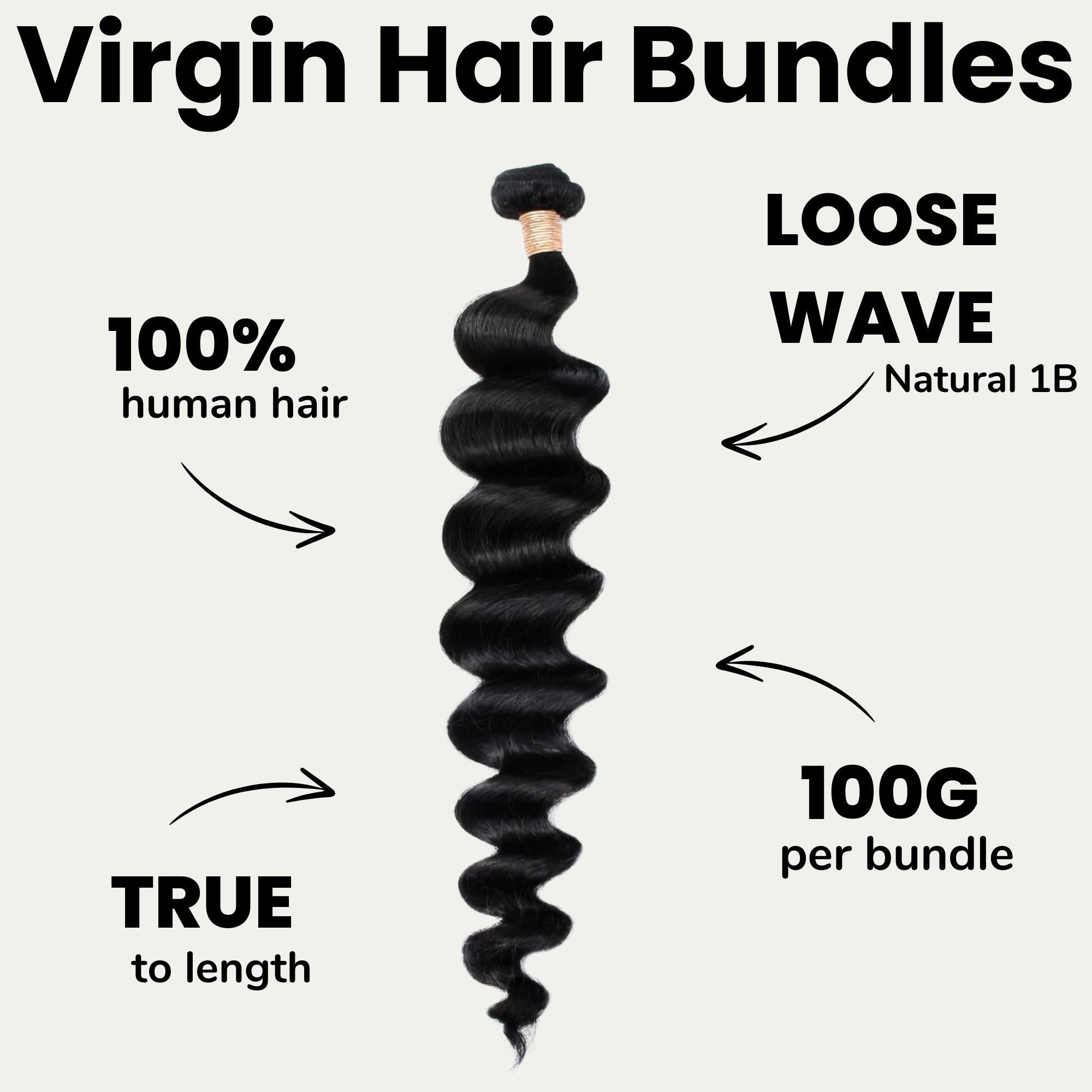 Loose Wave 100% Human Hair Bundles
