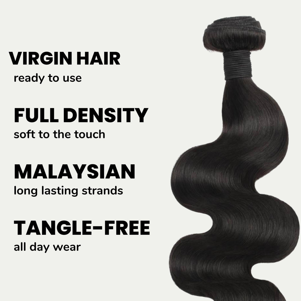 Malaysian Body Wave 100% Human Hair Bundles