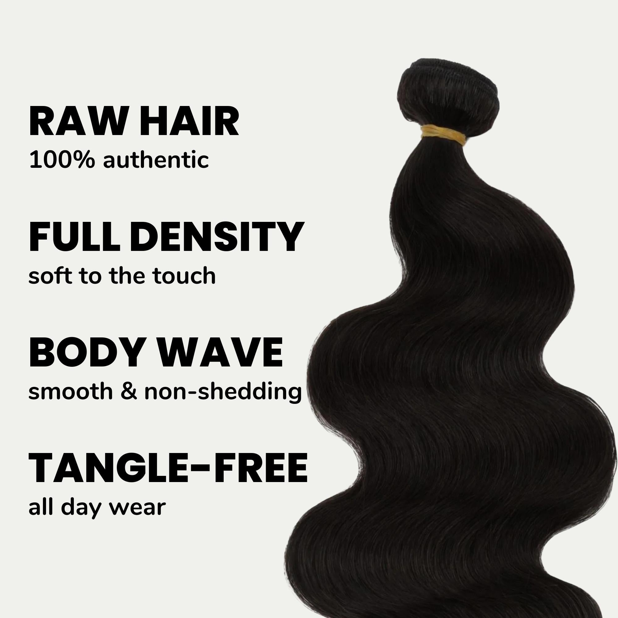 Raw Brazilian Body Wave 100% Human Hair Bundles