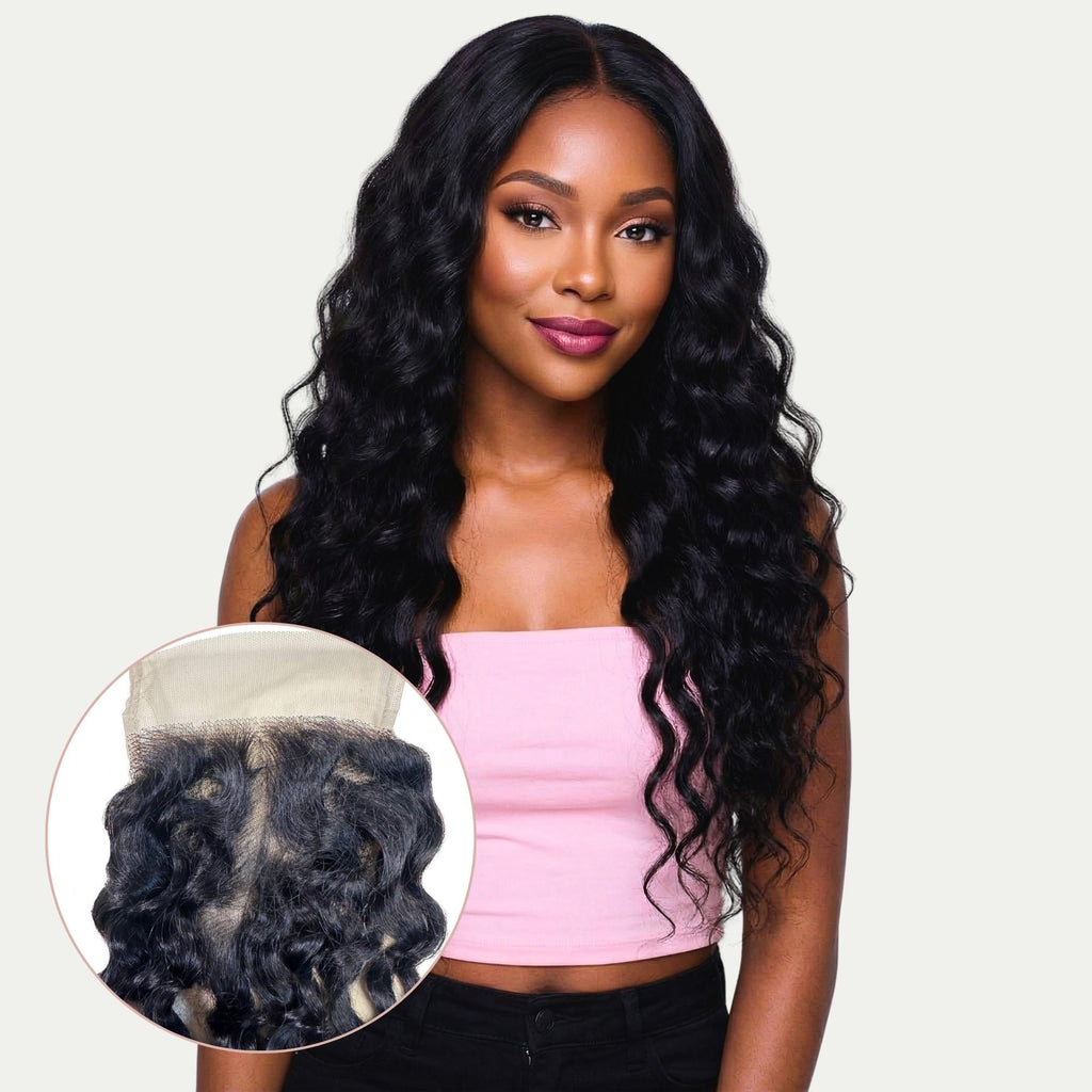 Spanish Wave 4x4 Transparent Lace Human Hair Closure
