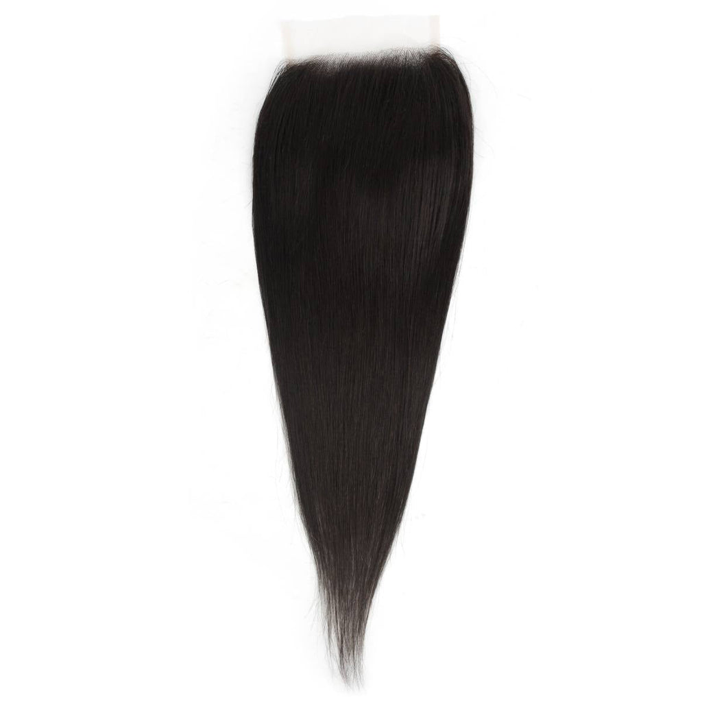 Straight 5x5 Transparent Lace Human Hair Closure