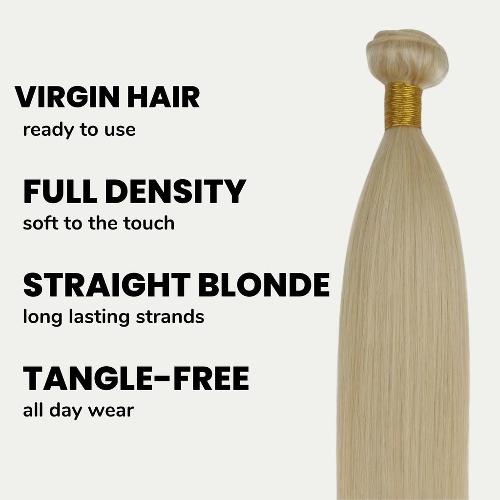 Straight Blonde 100% Human Hair Bundles