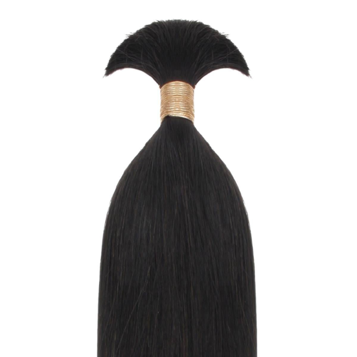 Straight Bulk 100% Human Braiding Hair