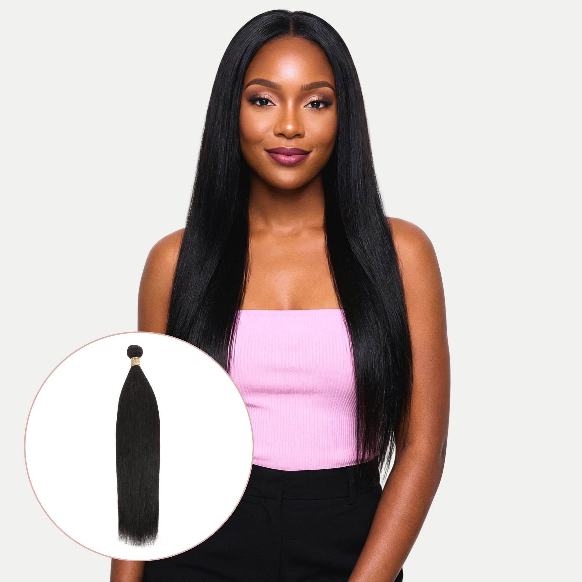 Yaki Straight 100% Human Hair Bundles