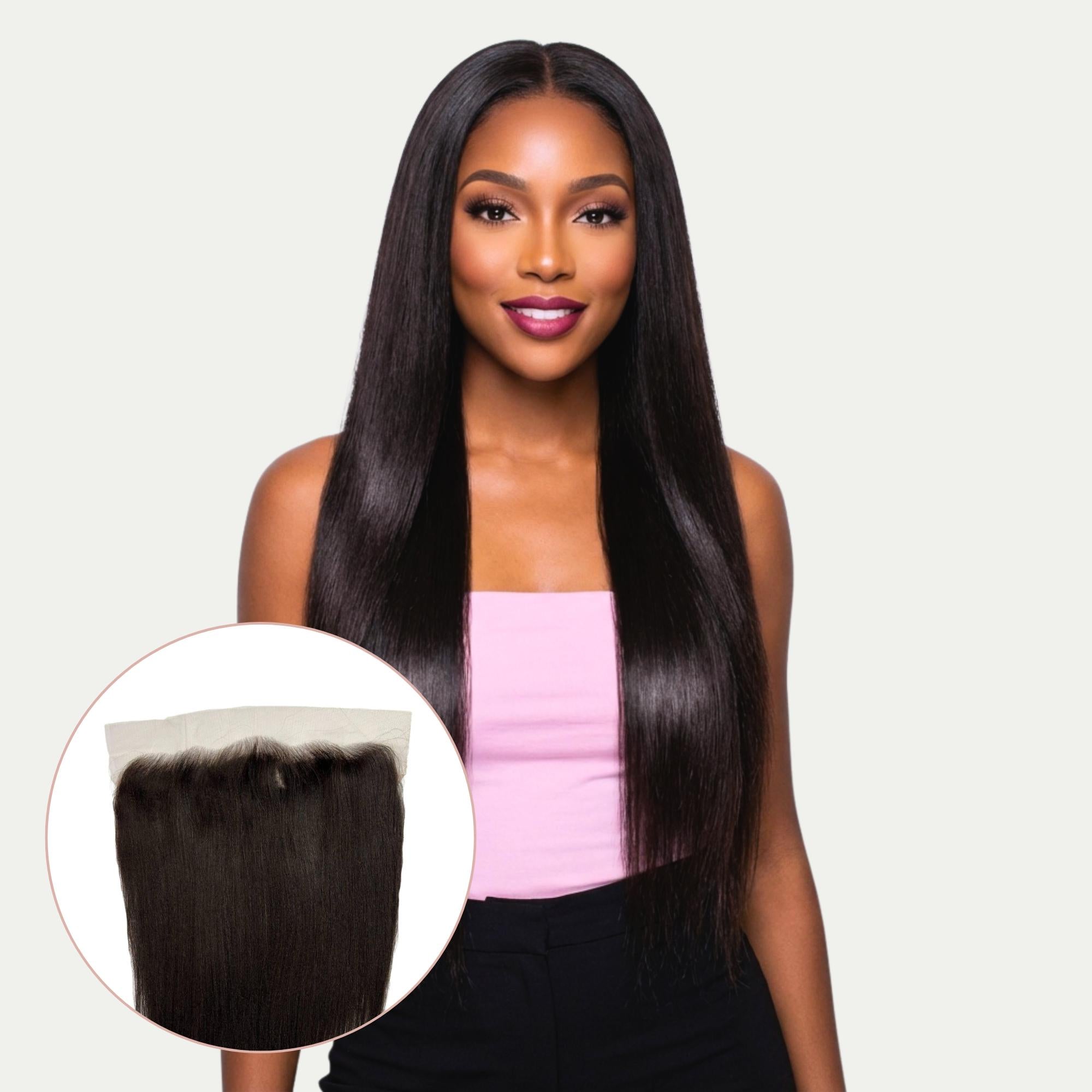 Yaki Straight 13x6 HD Lace Human Hair Frontal