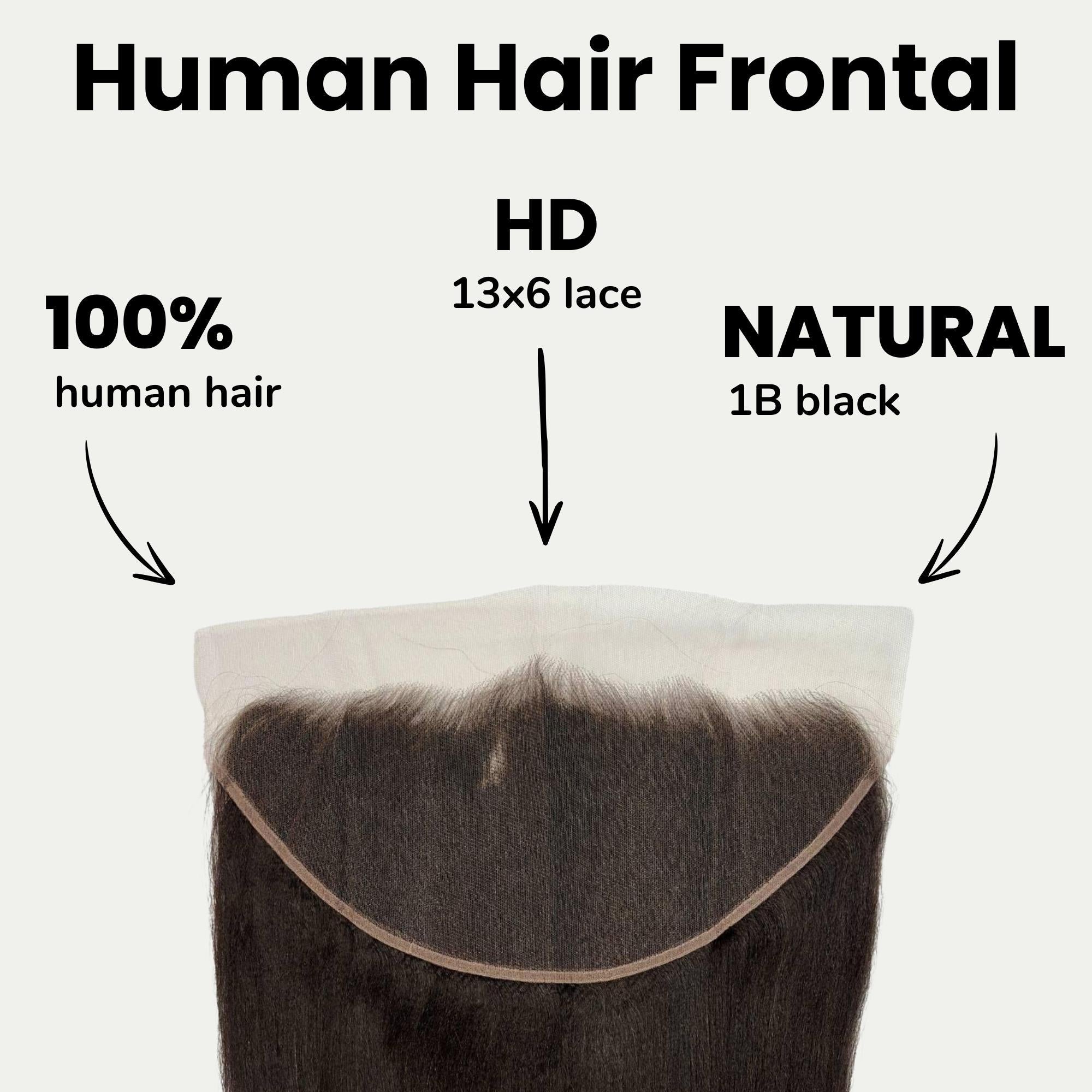 Yaki Straight 13x6 HD Lace Human Hair Frontal