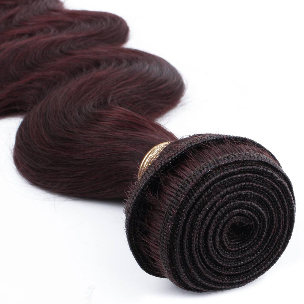 Burgundy Body Wave 100% Human Hair Bundles