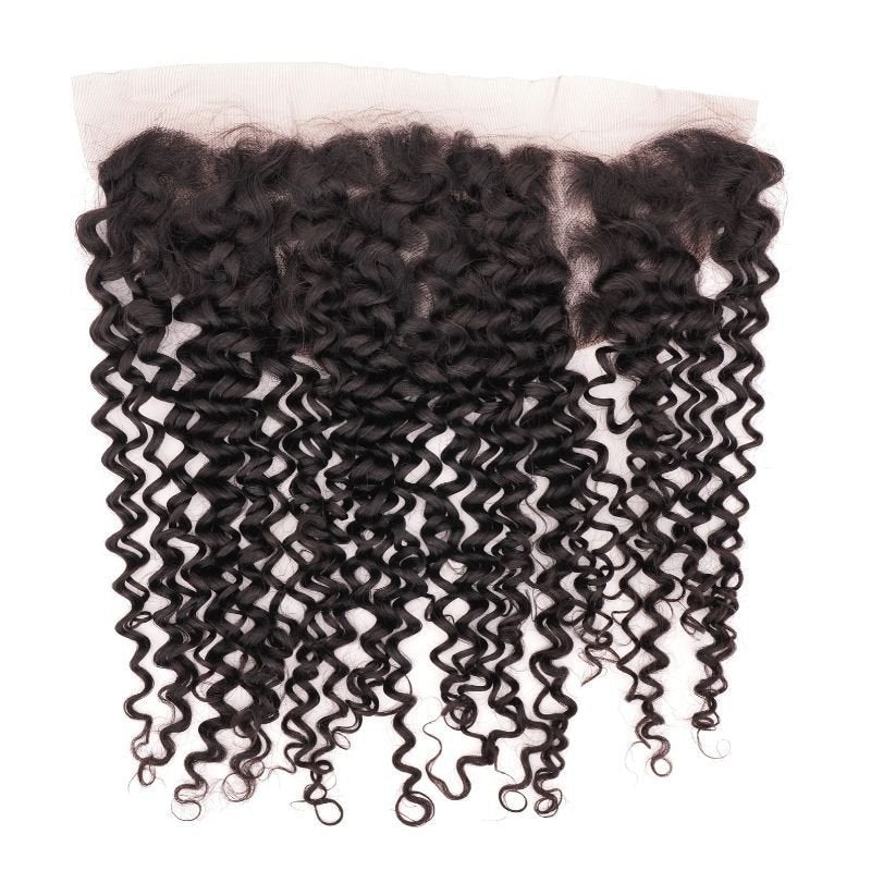 Kinky Curly 13x4 Transparent Lace Human Hair Frontal