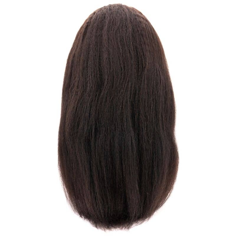 Kinky Straight 4x4 Transparent Lace 100% Human Hair Closure Wig