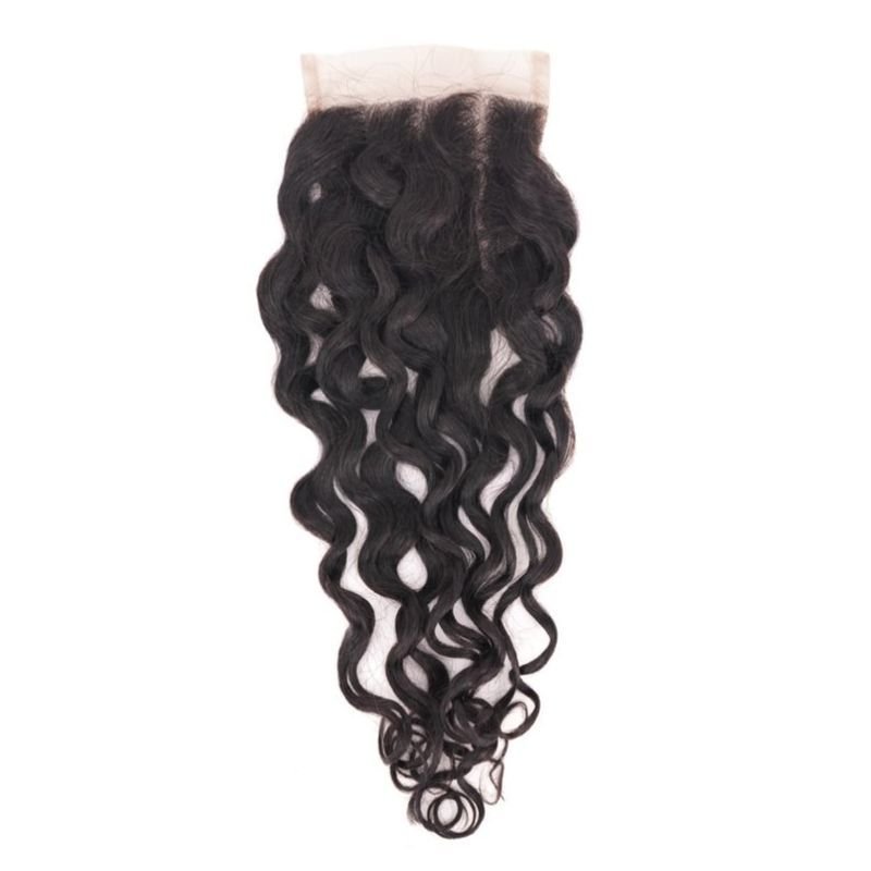 Spanish Wave 4x4 Transparent Lace Human Hair Closure